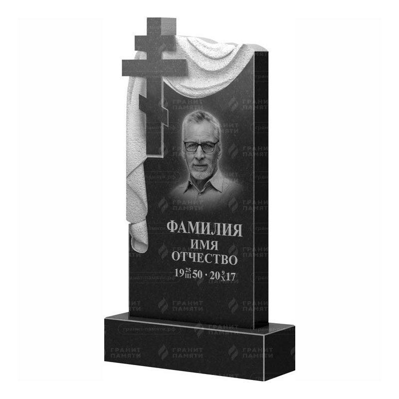 Памятники из гранита с крестом в&nbsp;Челябинске | Гранитный памятник ФГ-085