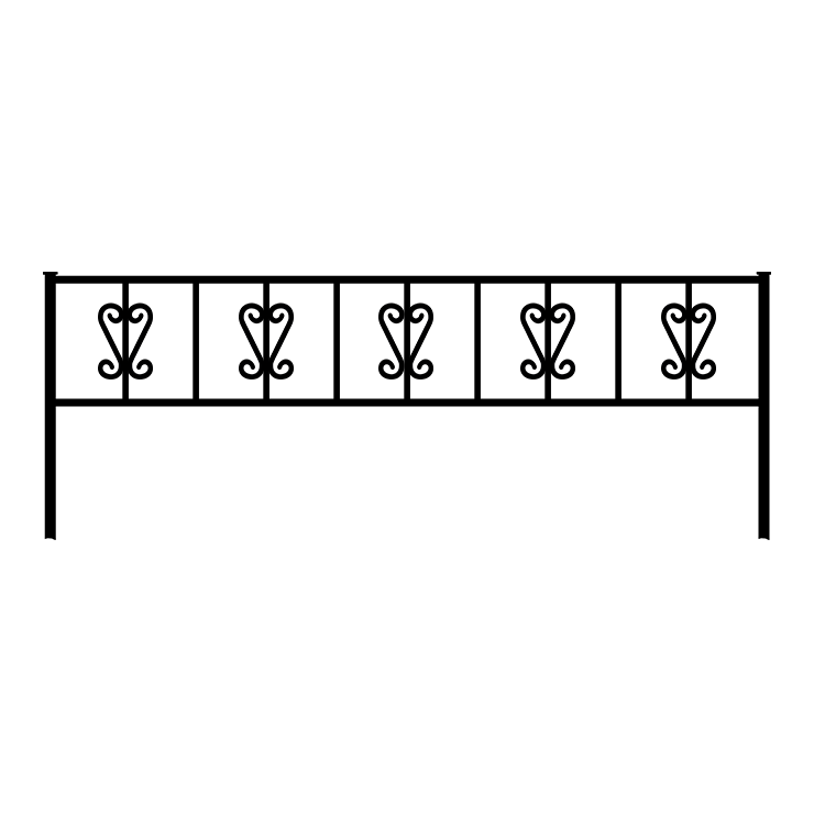 Металлические оградки, столы, скамейки в&nbsp;Челябинске | Оградка №8