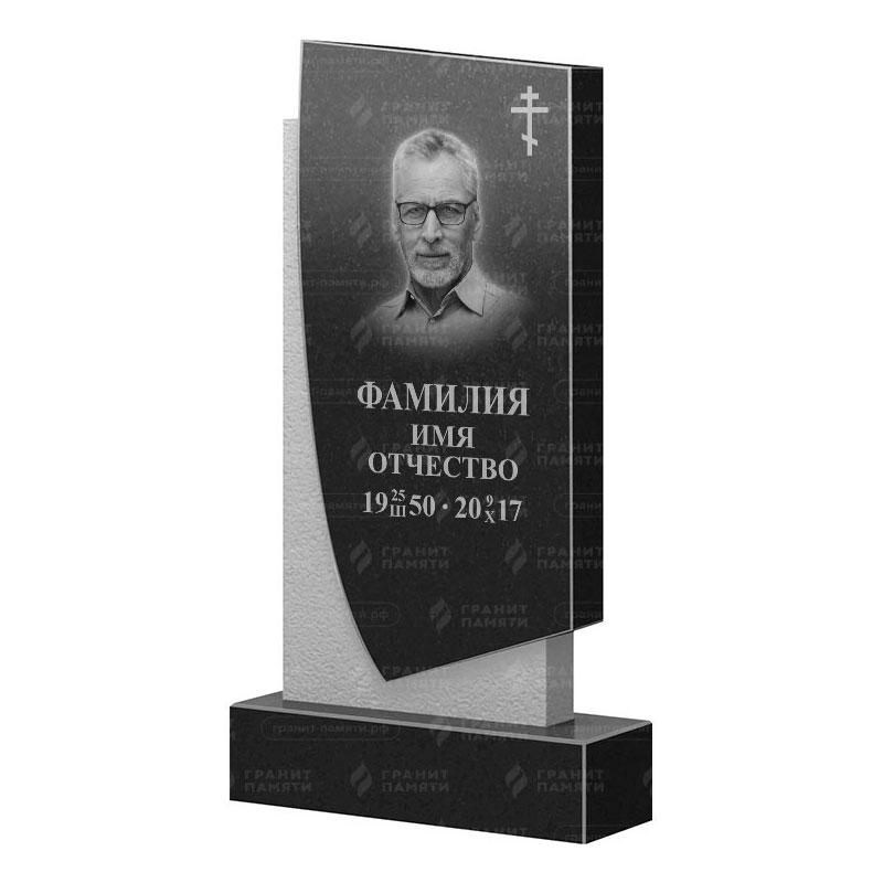 Памятники из гранита вертикальные в&nbsp;Челябинске | Гранитный памятник ФГ-075