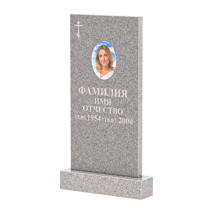 Памятники из цветного гранита в&nbsp;Челябинске | Памятник из Сибирского гранита прямой