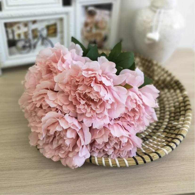 Искусственные цветы в Челябинске | Цветы искусственные «Пионы», розовые, букет