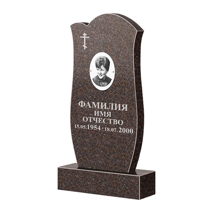 Памятники из цветного гранита в&nbsp;Челябинске | Памятник из гранита Карел Brown ФГЦ-039
