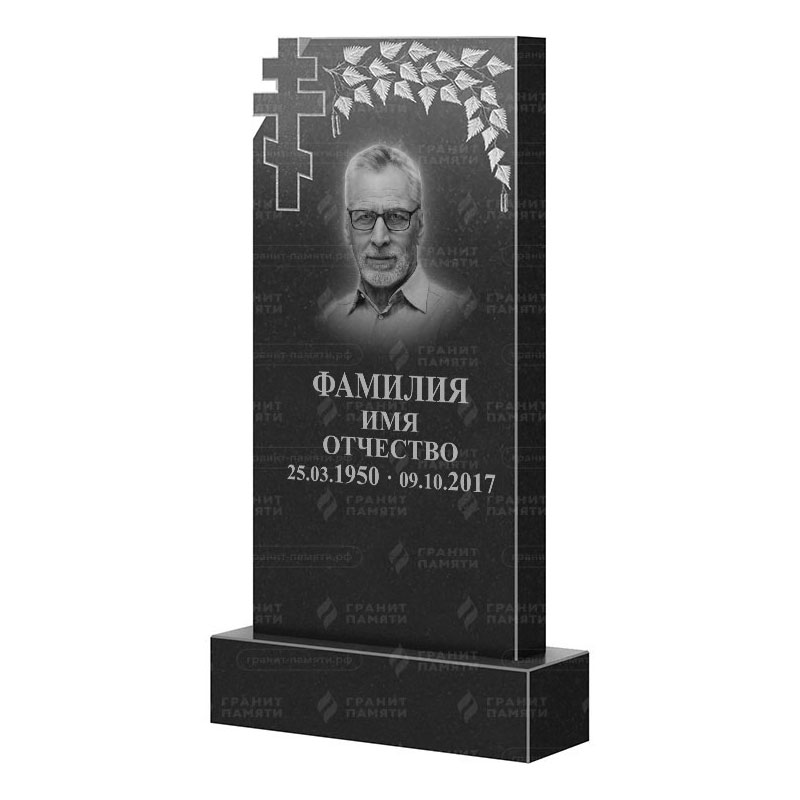 Памятники из гранита с деревом в&nbsp;Челябинске | Гранитный памятник ФГ-202