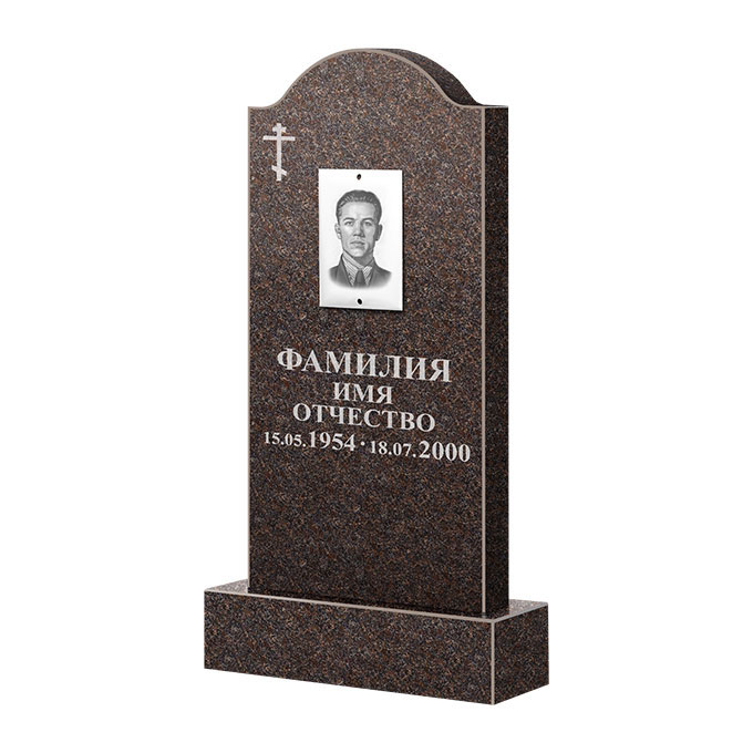 Памятники из цветного гранита в&nbsp;Челябинске | Памятник из гранита Карел Brown ФГЦ-012
