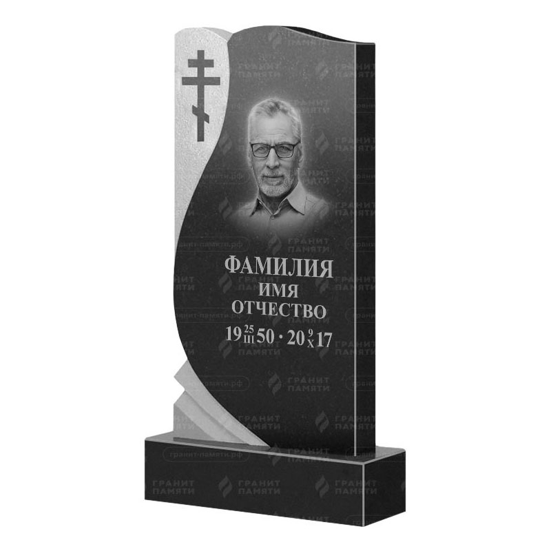 Памятники из гранита вертикальные в&nbsp;Челябинске | Гранитный памятник ФГ-169