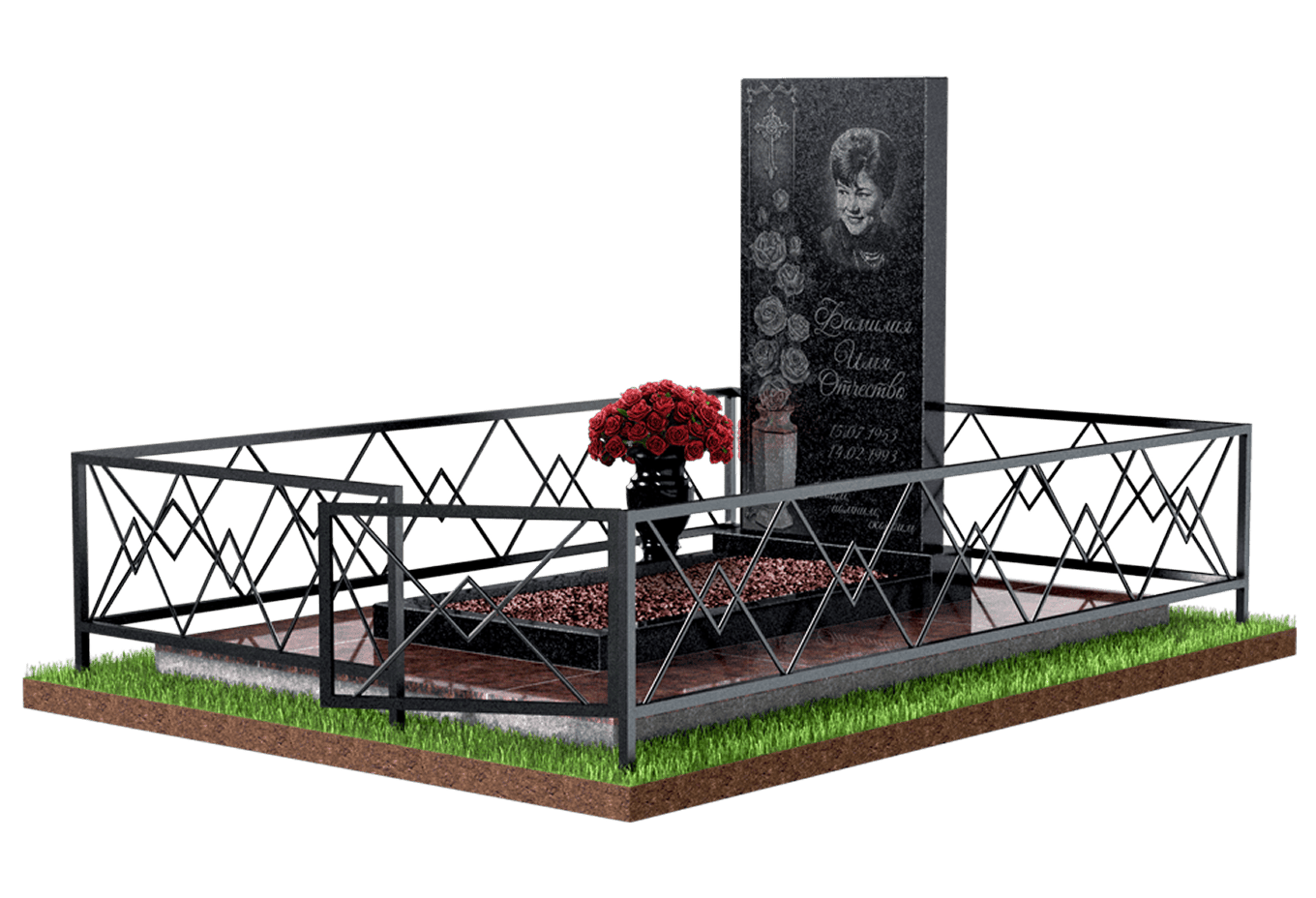 Благоустройство захоронения в Челябинске