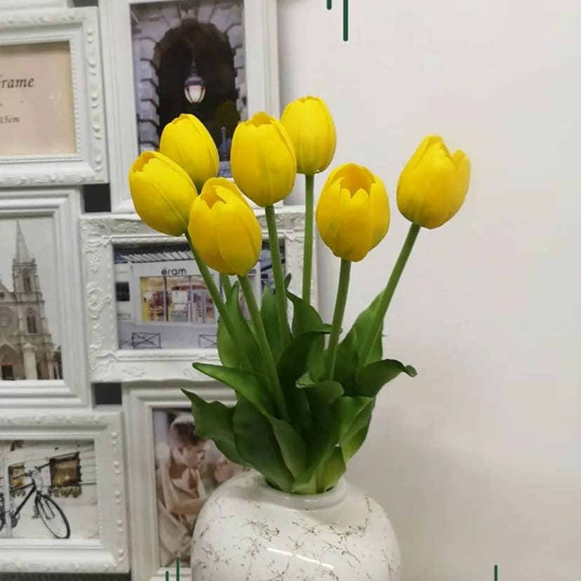 Искусственные цветы в Челябинске | Цветы искусственные «Тюльпаны», желтые, букет