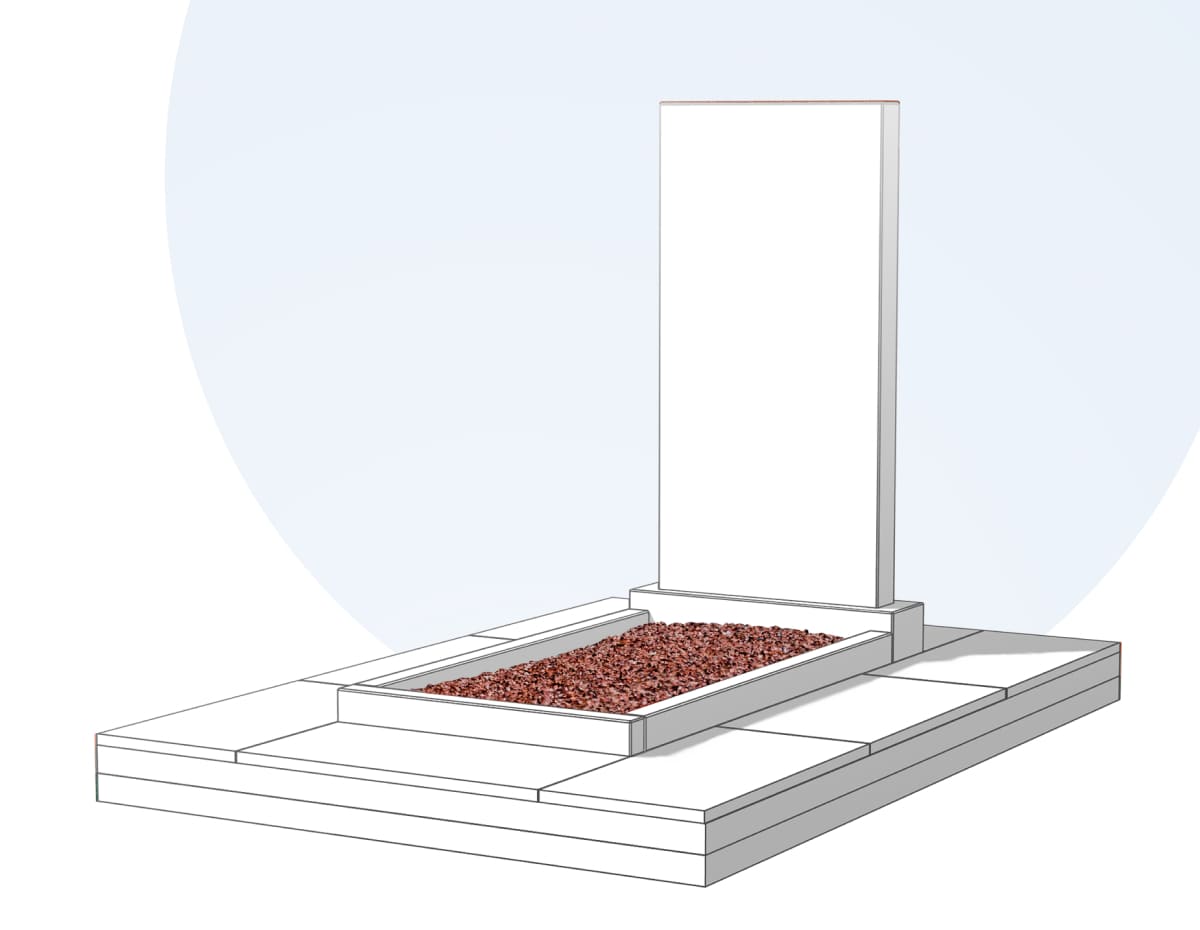Засыпка цветника камушками в Челябинске
