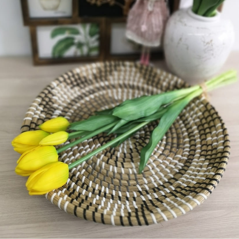 Искусственные цветы в Челябинске | Цветы искусственные «Тюльпаны, бутоны», желтые, букет