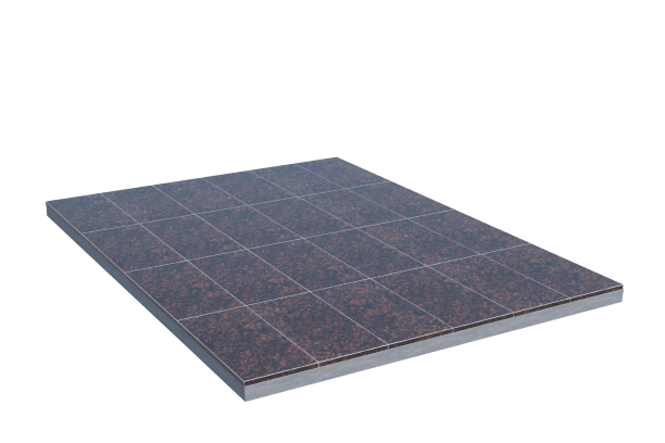 Площадки на могилу в&nbsp;Челябинске | Площадка с облицовкой Дымовским гранитом