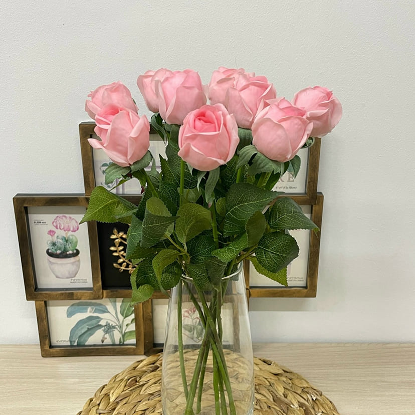 Искусственные цветы в Челябинске | Цветок искусственный «Роза», нежно-розовая, одиночный