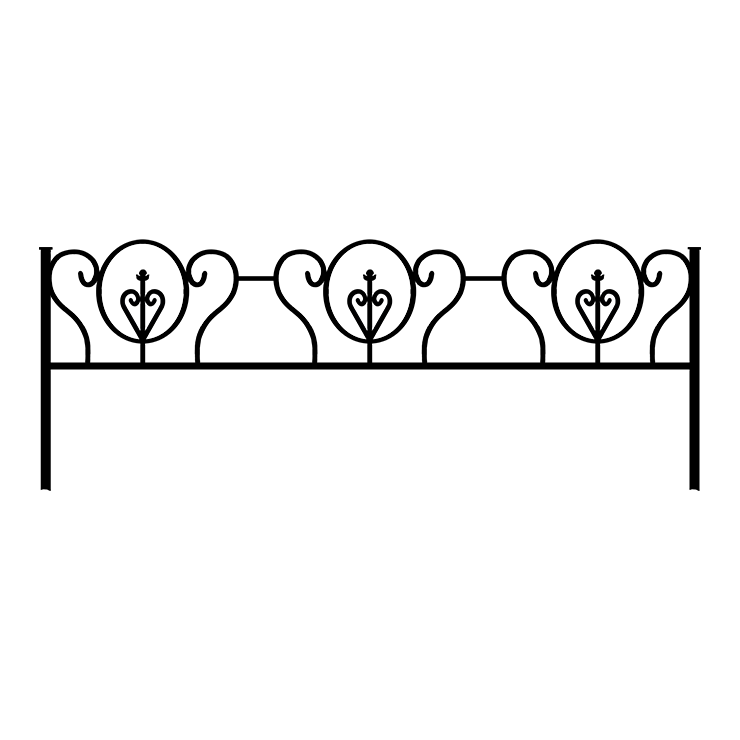 Металлические оградки, столы, скамейки в&nbsp;Челябинске | Оградка №3