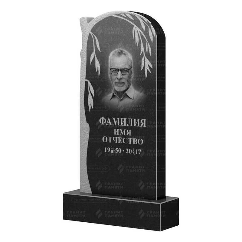 Памятники из гранита с деревом в&nbsp;Челябинске | Гранитный памятник ФГ-090