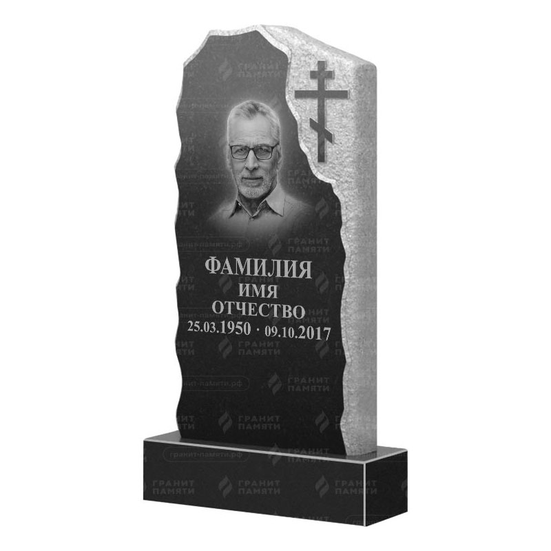 Памятники из гранита с обколом, скалы в&nbsp;Челябинске | Гранитный памятник ФГ-231