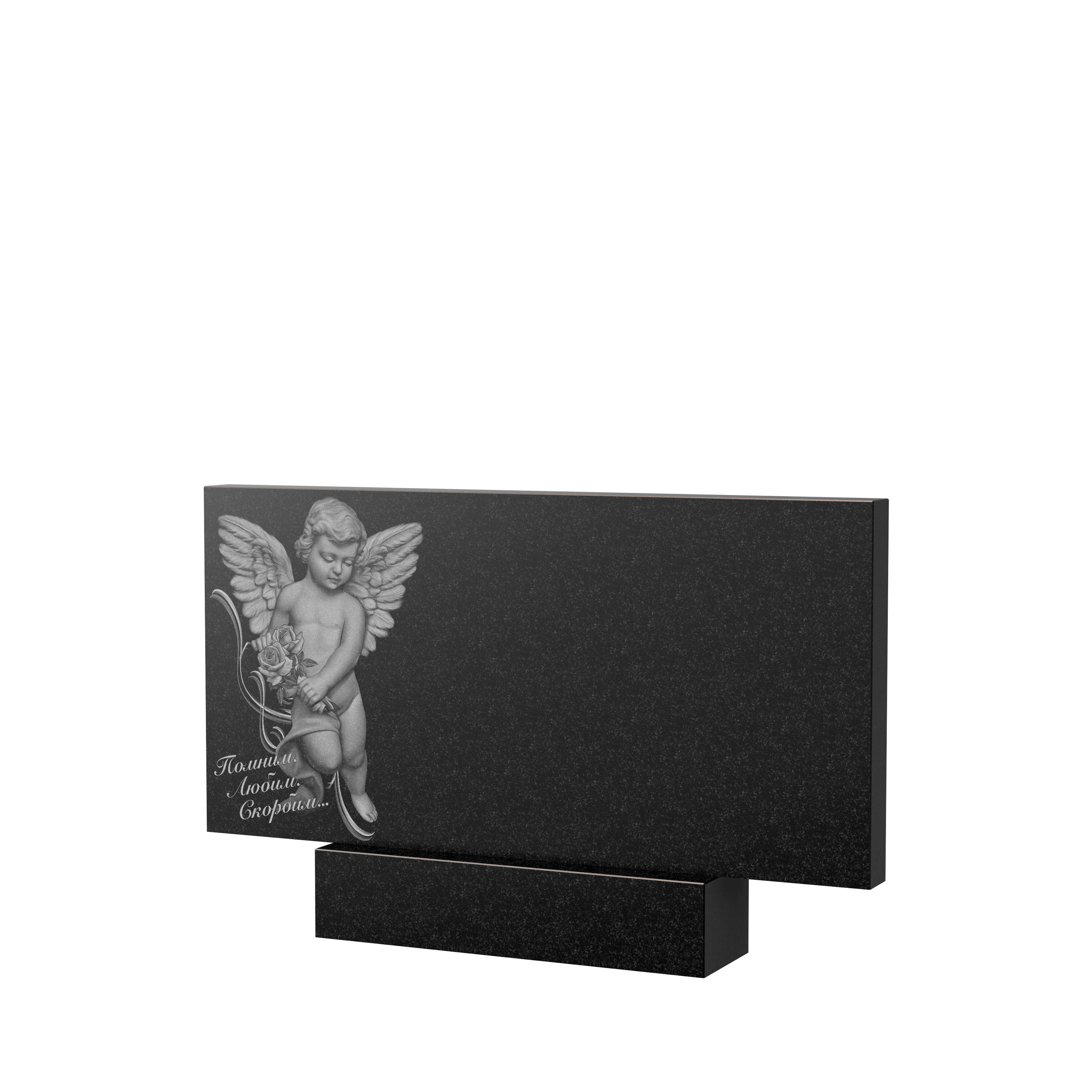 Художественное оформление памятника в&nbsp;Челябинске | Художественное оформление на гранитную стелу, рисунок ГХО-008