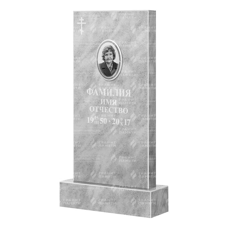 Памятники из мрамора в&nbsp;Челябинске | Мраморный памятник, прямой