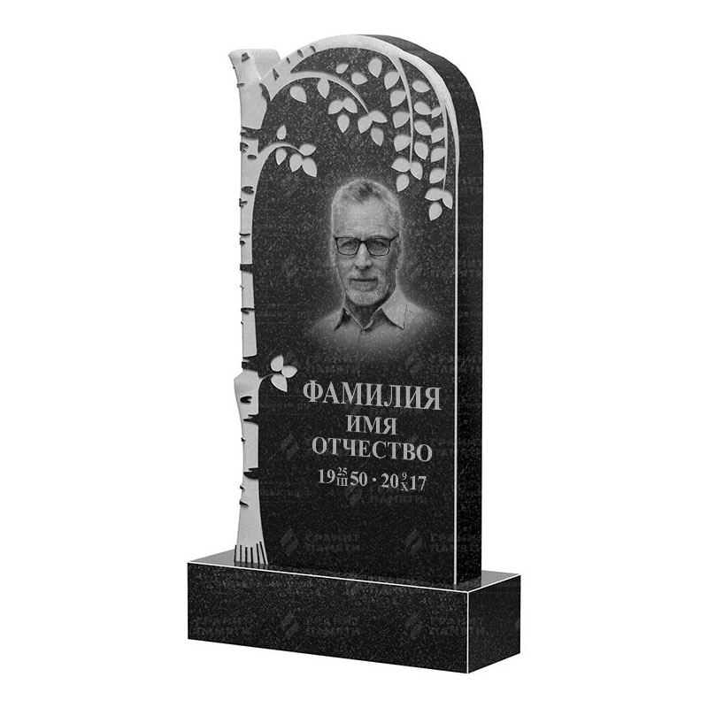 Памятники из гранита с деревом в&nbsp;Челябинске | Гранитный памятник ФГ-091