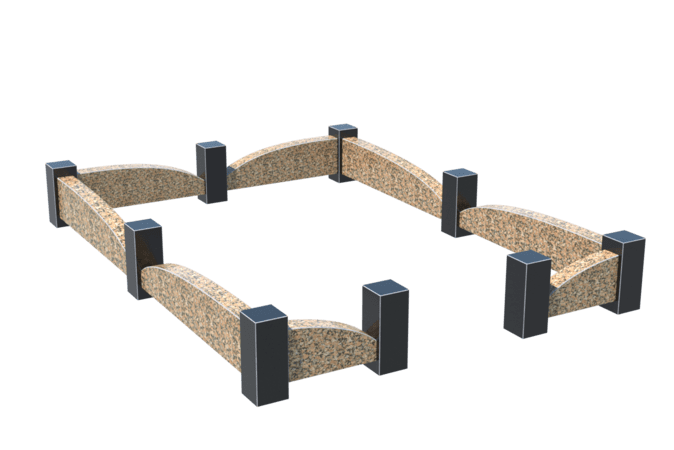 Цоколи на могилу в&nbsp;Челябинске | Цоколь на могилу №0046