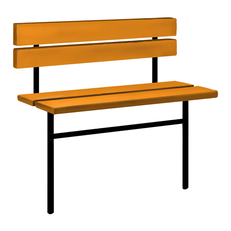 Металлические оградки, столы, скамейки в&nbsp;Челябинске | Скамейка №3 со спинкой