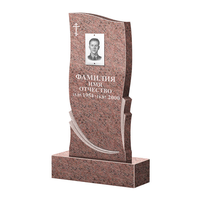 Гранитные памятники в&nbsp;Челябинске | Памятник из гранита Розалия Pink ФГЦ-044