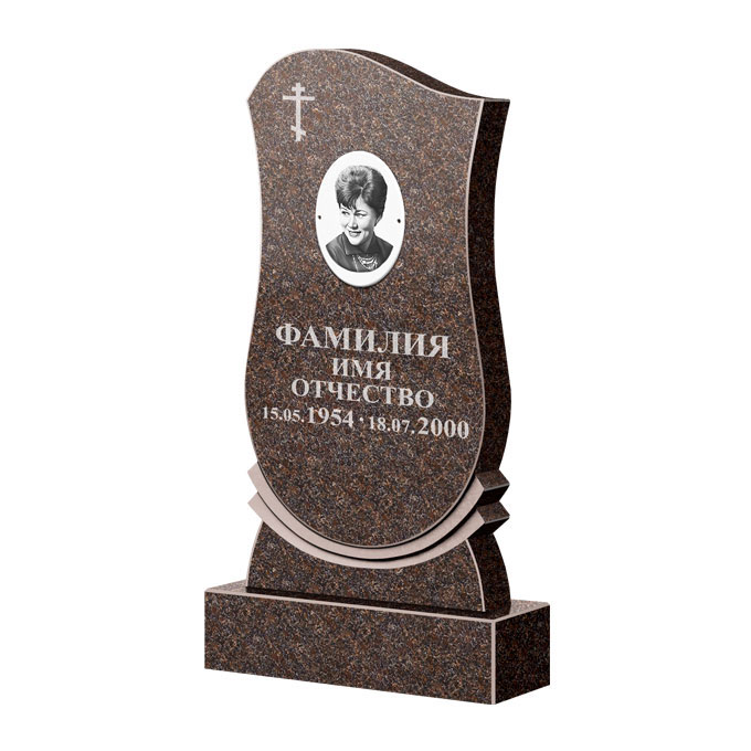 Гранитные памятники в&nbsp;Челябинске | Памятник из гранита Карел Brown ФГЦ-056