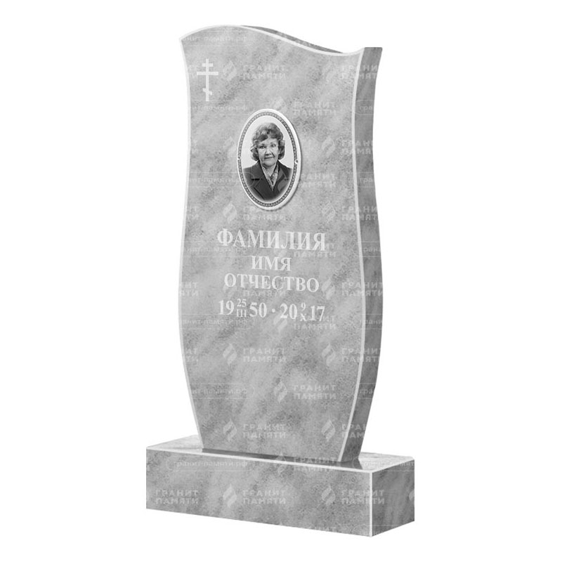 Бюджетные памятники в&nbsp;Челябинске | Мраморный памятник ФМ-033
