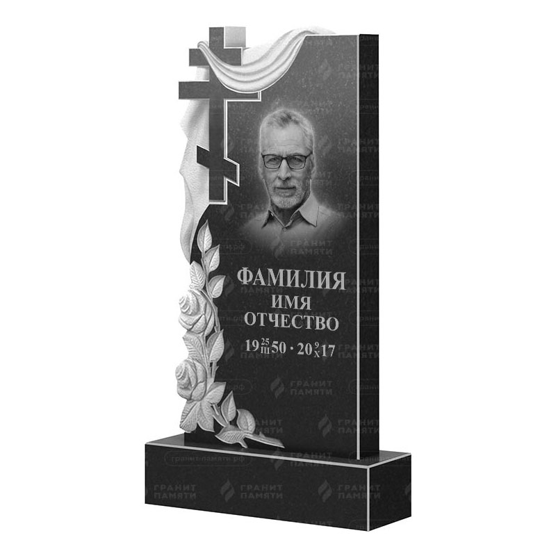 Памятники из гранита вертикальные в&nbsp;Челябинске | Гранитный памятник ФГ-189