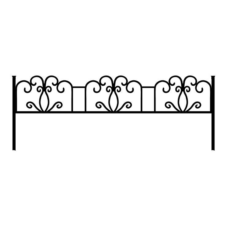 Металлические оградки, столы, скамейки в&nbsp;Челябинске | Оградка №4