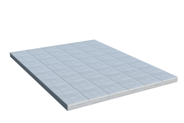 Площадки на могилу в&nbsp;Челябинске | Площадка с тротуарной плиткой