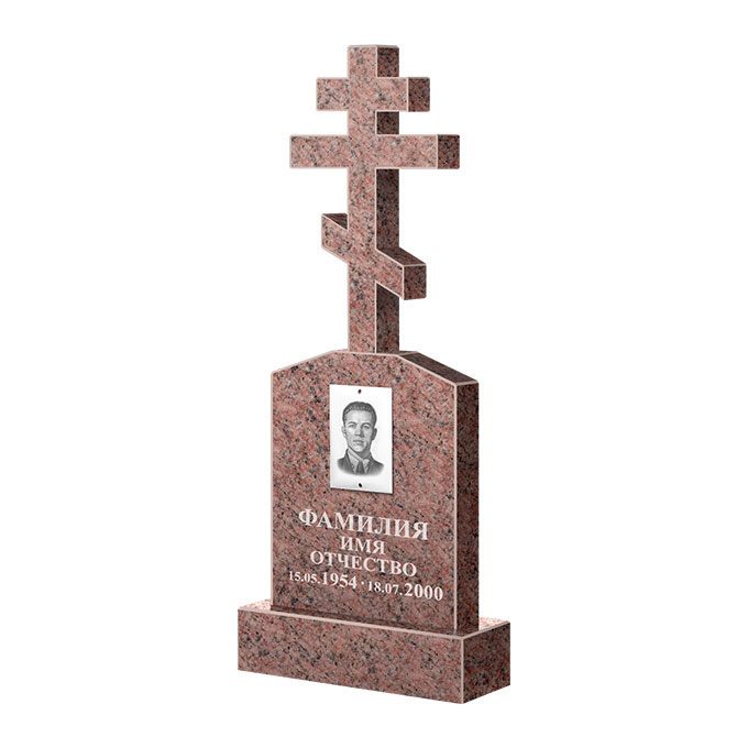 Гранитные памятники в&nbsp;Челябинске | Памятник из гранита Розалия Pink ФГЦ-099