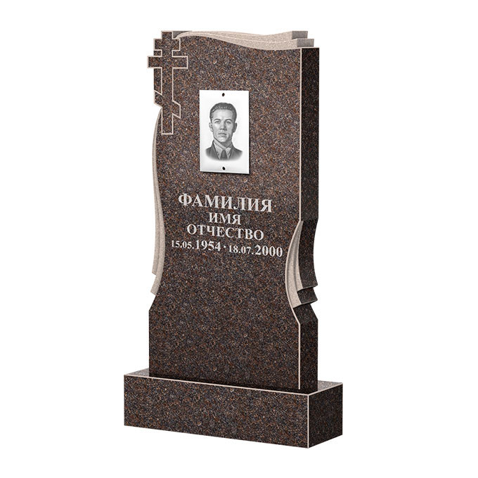 Гранитные памятники в&nbsp;Челябинске | Памятник из гранита Карел Brown ФГЦ-185
